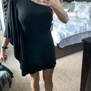 One sleeve body con dress
